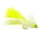 ND Wiggle Tail White / Chartreuse
