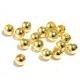 Slotted Tungsten Beads with oval bore / Gold